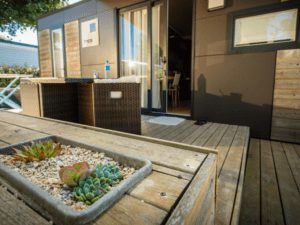 Terrasse du Mobilhome Méditerranée 3 CH