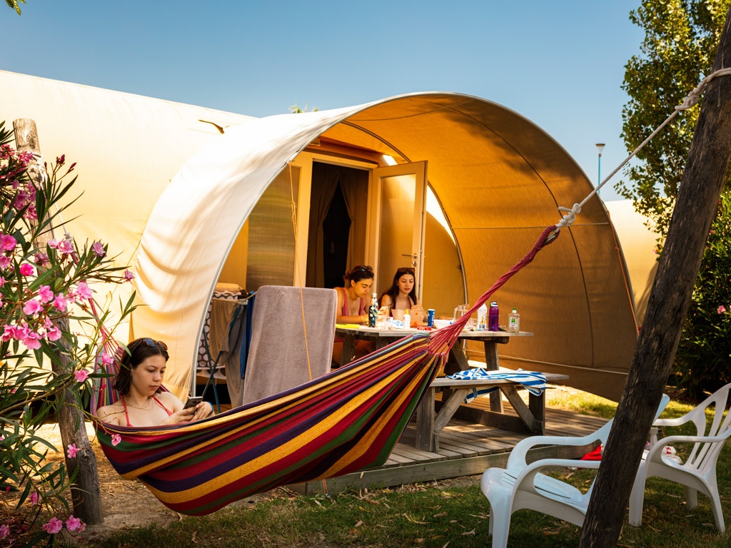 hamac lodge coco Camping Chadotel Le Roussillon à St Cyprien