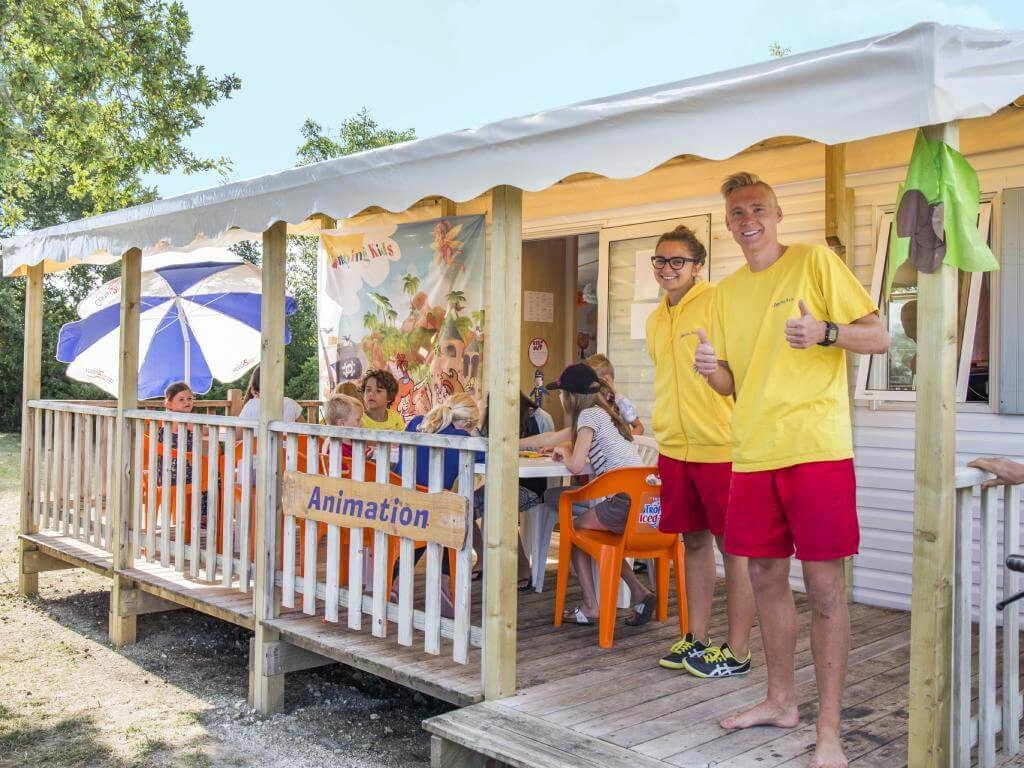 kids' club at the campsite