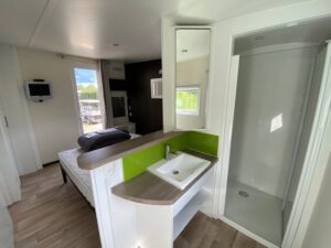 Suite lit double du Mobilhome Méditerranée 3 CH