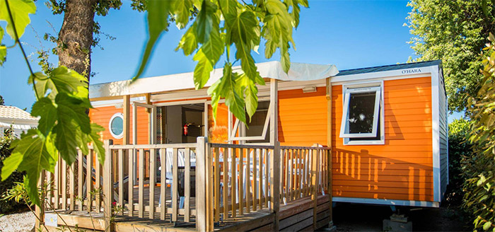 location dans un camping avec toboggan à Argelès sur Mer