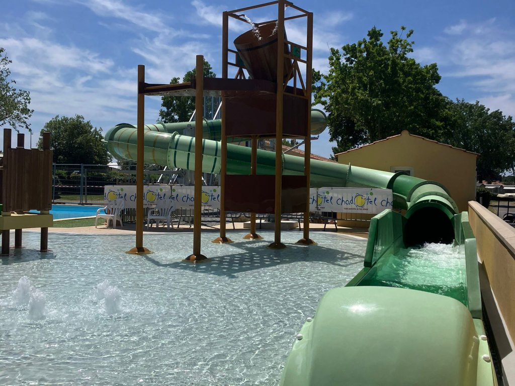 Nouveau toboggan aquatique camping La Trévillière