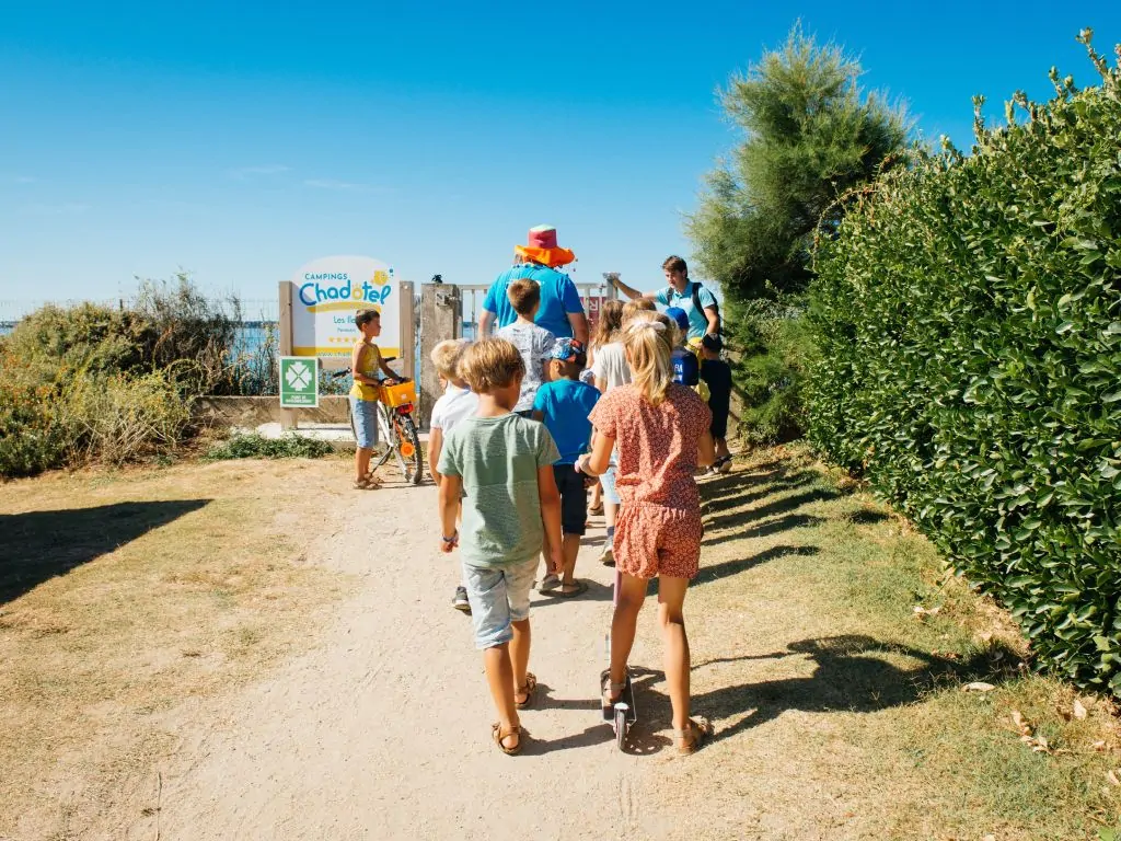 accès plage du camping les iles à Pénestin